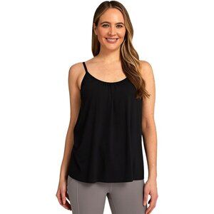 Women's Flowy Bra Cami Polyester Large Built-in Cups Adjustable Straps